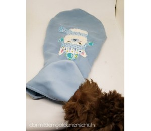 Stickserie - Winter Lama inkl. Anhänger, Postkarte und Puschen Datei